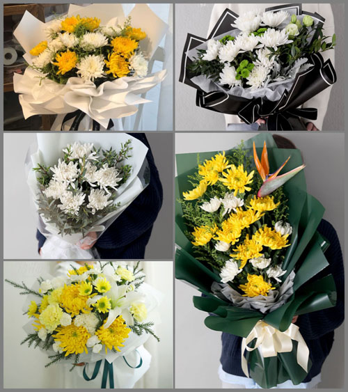 山东青岛平度市旧店镇后潘家村白事花束代送
